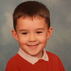Profile photo of Jack Currie when he was a child.